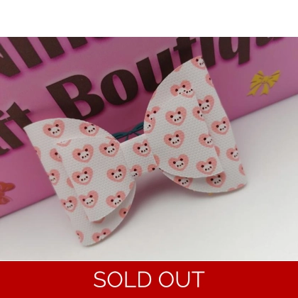 Panda Single Hair Bow